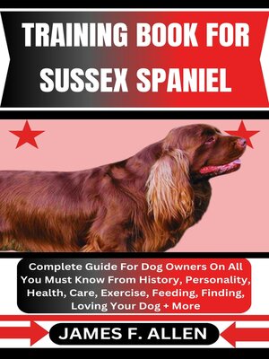 cover image of TRAINING BOOK FOR SUSSEX SPANIEL